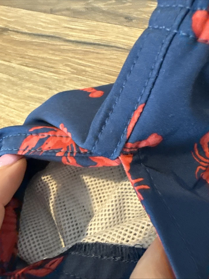 "Bañador Clase/Club Niños Estampado Langosta Bolsillos Talla 18 20 XL 5"" Entrepierna" Foto 3 de 4