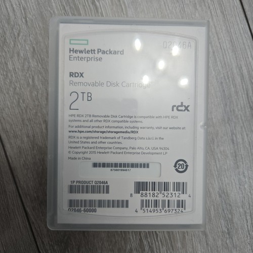 Hewlett Packard HPE RDX 2TB Removable Disk Cartridge Q2046A - Picture 2 of 3
