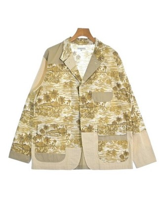 Engineered Garments Casual Jackets KhakixxWhitexBrown(Botanical) M 2200570787044