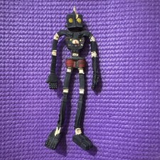 RARE 1977 Chemtoy Bendable Space Man Atomic Robot Vintage Rubber Colorforms