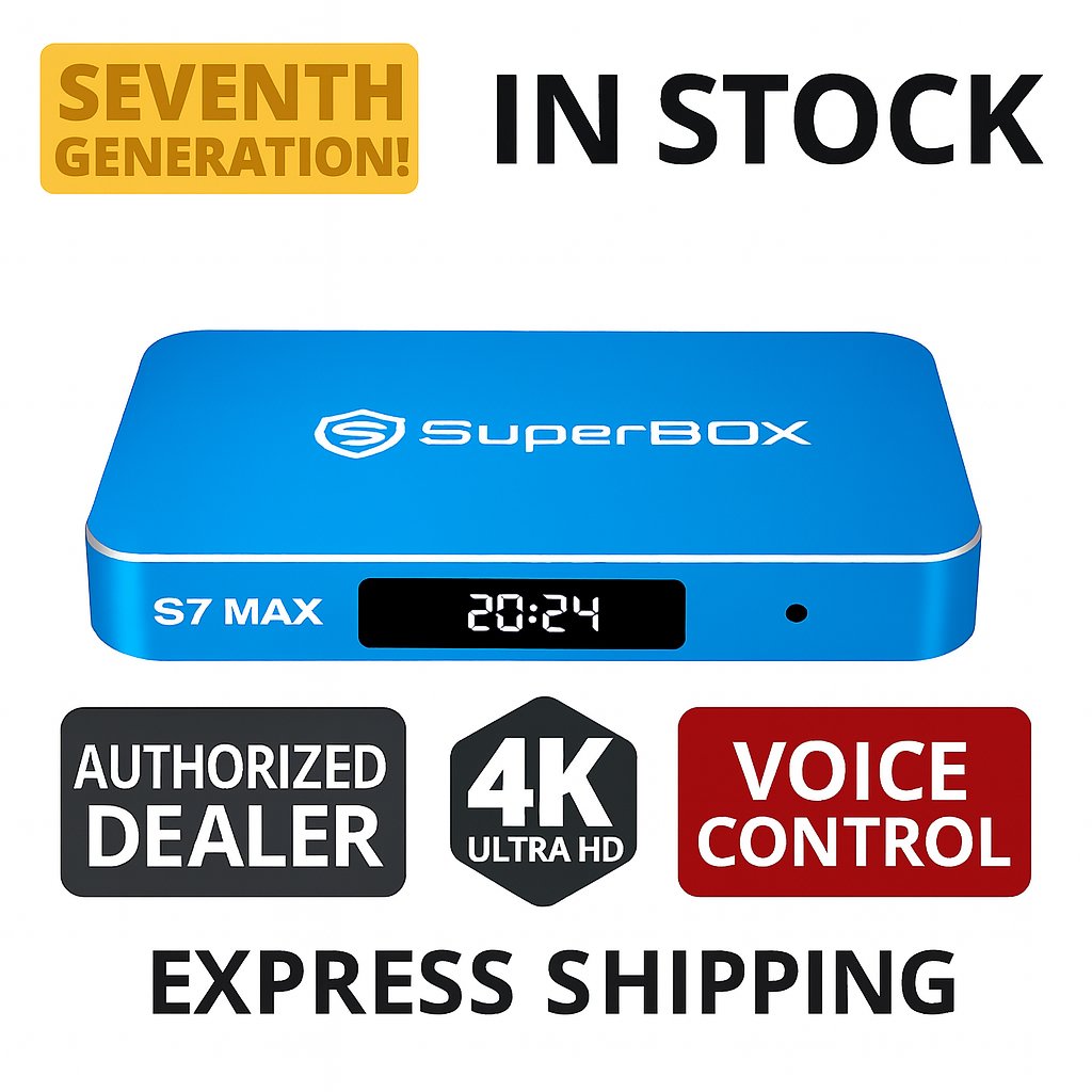 Open SuperBOX S7 Max - 7 Day Time Shift Android Streaming - Same