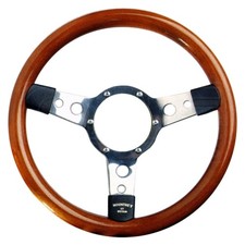 Mountney Traditional 13.5 Inch Woodrim Steering Wheel - Semi-Dished (353SPW)