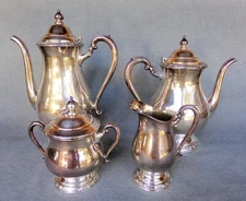 International Silver Company Camille 4 Pc. Coffee/Tea Set 6001, 6002, 6003, 6004