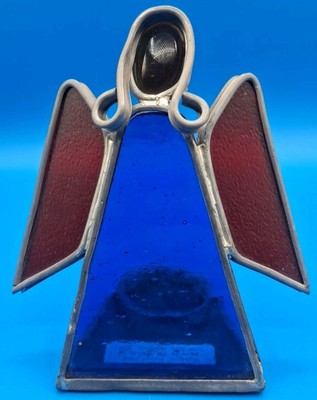Angel Highlands Stained Glass Votive Candle Holder Made MacLeans West Fork Ark.