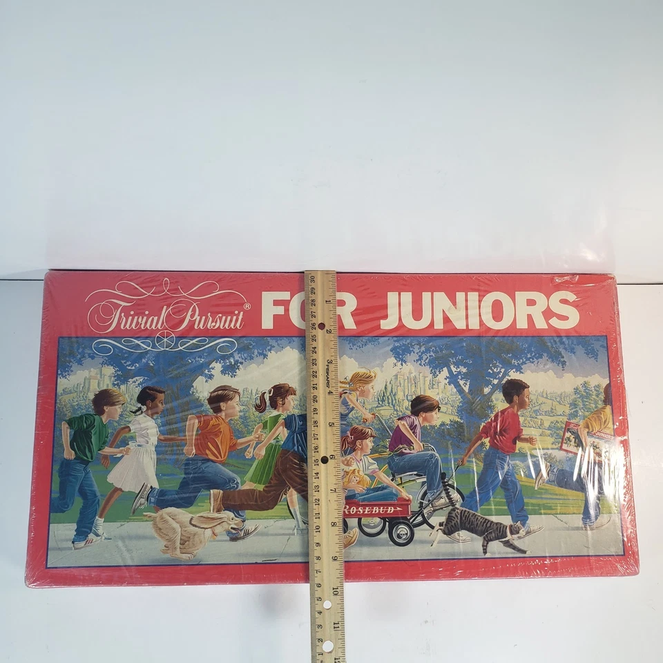 Vintage 1987 Trivial Pursuit For Juniors Party Game FACTORY SEALED Retro Kids - Image 3 of 4