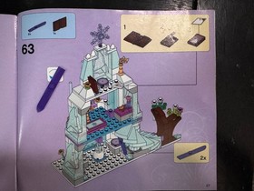 LEGO Disney: Elsa's Sparkling Ice Castle (41062) 99% complete set