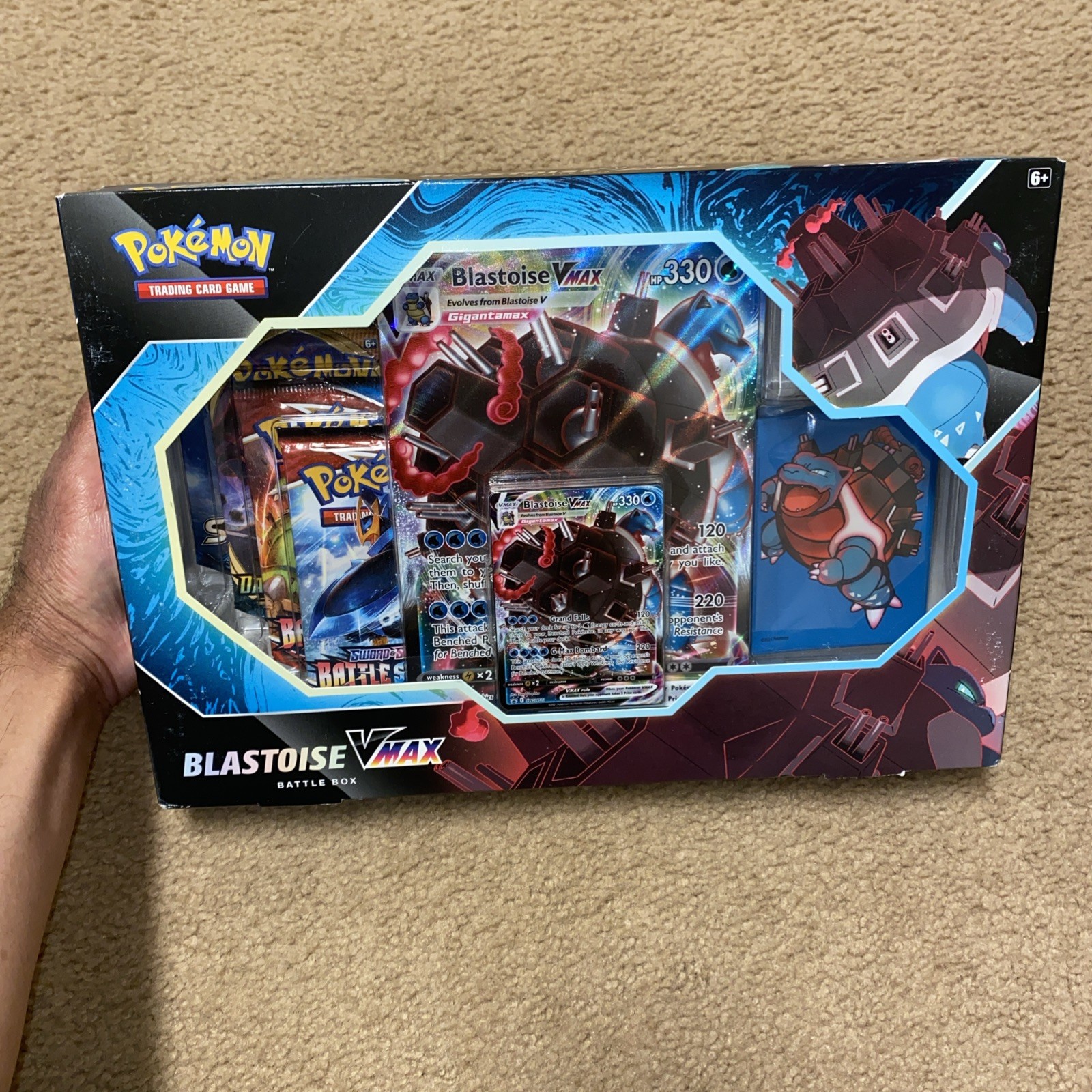 Pokemon TCG Blastoise VMAX Battle Box New Sealed
