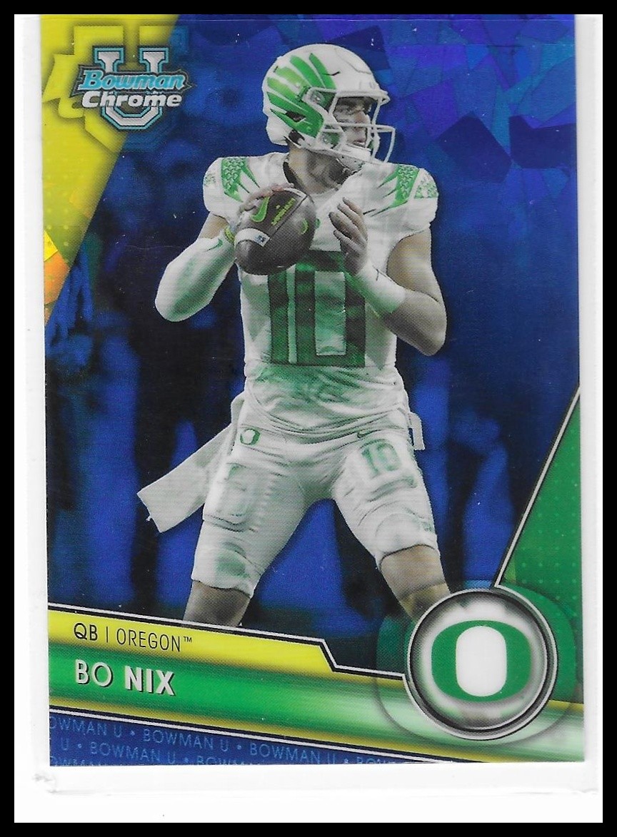2023 Bowman University Chrome Sapphire Edition #159 Bo Nix