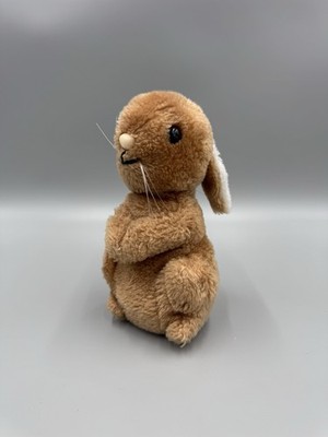 Vintage  R Dakin Bunny Rabbit Brown Plush 6.5  Stuffed Animal