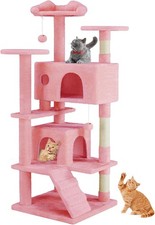 54 -Cat Tree Tower - Multi-level With Sisal Grab Post, Indoor Apartment/Ladder