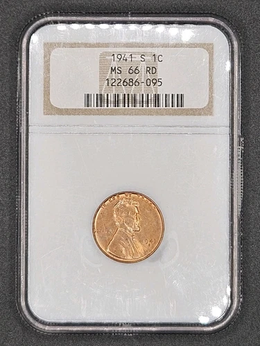 1941-S Lincoln Wheat Cent | NGC MS66RD