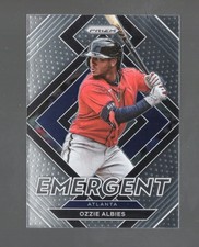 2022 Panini Prizm #E-3 Ozzie Albies Atlanta Braves Emergent Baseball Card