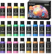 Color Change Acrylic Paint, 20 Chameleon Colors Acrylic Paint, 60ml/2oz Bottl..