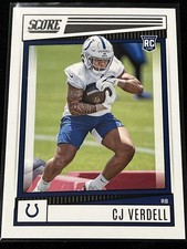 2022 Score RC CJ Verdell #392 Indianapolis Colts