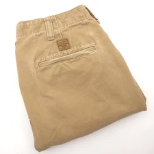 Polo Jeans Co Ralph Lauren Chino Pants Mens 32x32 Beige Cotton Classic Fit RL67