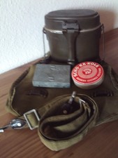 WH-Heer Brotbeutel mit Riemen, Kochgeschirr, Esbitkocher, & Scho-ka-kola Dose.