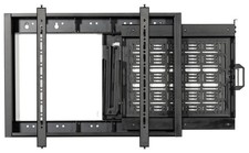 B-Tech Wall Mount TV monitor bracket & Slide-Out AV Storage Tray, max screen 75"