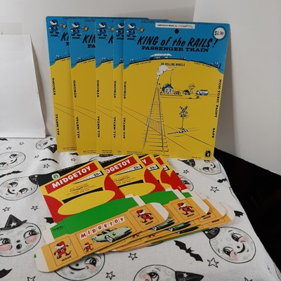 #ad #ad VINTAGE MIDGETOY BOXES Cards LOT for Diecast Midgetoy Rockford Illinois NOS $24.59