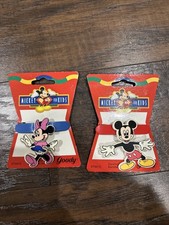 New VTG 90s Goody Mickey Minnie Mouse Dancing Barrette Lot Of 2 Mickey For Kids