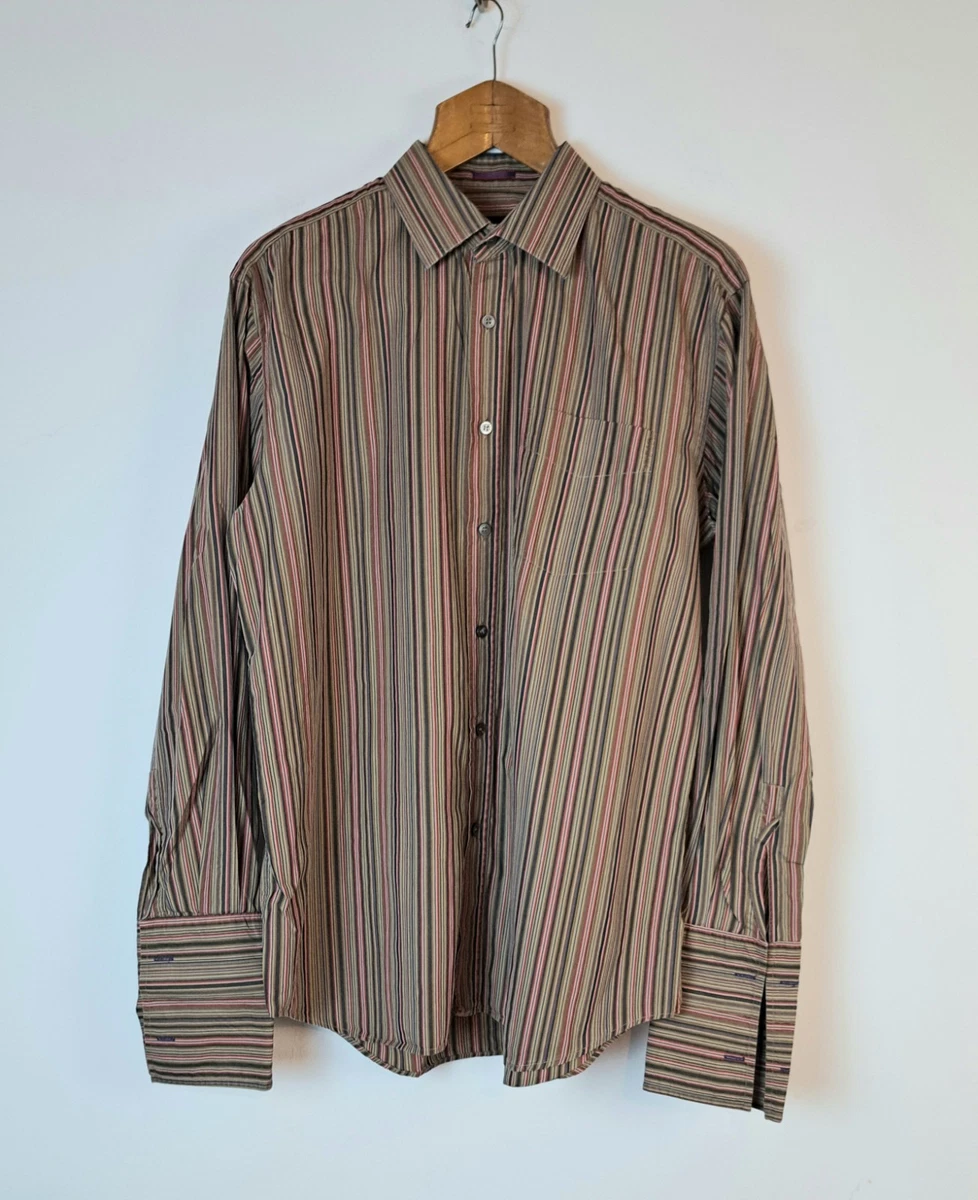 T-shirt Paul Smith Personnalisé Peinture Paul McNeil - XL Blanc Coton Manches Longues