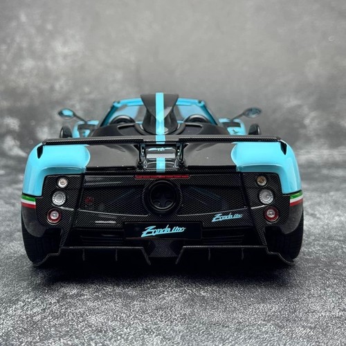 Almost Real AR+1/18 Pagani Zonda Uno Convertible Blue Alloy Car Model - Picture 7 of 13