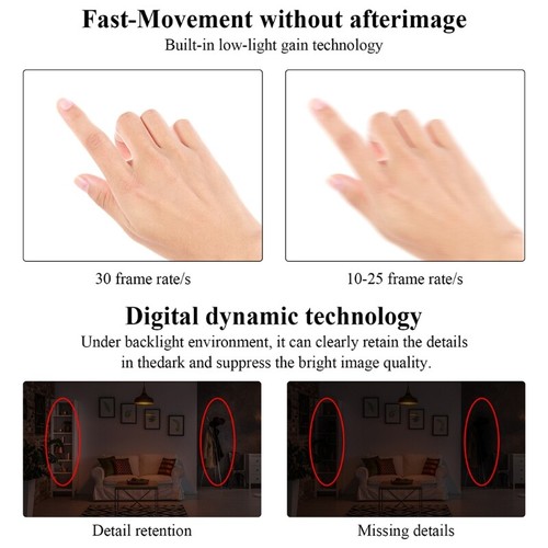 1080P Webcam with Microphone Flexible Rotation Camera Plug&PIay for Home Office - Afbeelding 6 van 8