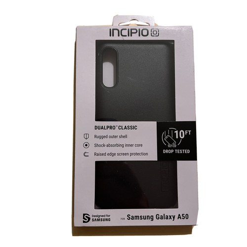 🔥Incipio DualPro Classic Case for Samsung Galaxy A50 Jet Black Brand New🔥 - Picture 2 of 3