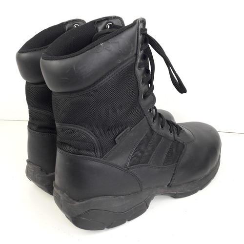Magnum Hombres Botas UK 12 Negro Pantera 8 ST Seguridad Puntera Acero Combate Cuero - Imagen 5 de 19