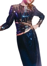 Sequin Sheath Column Dress Gown Long