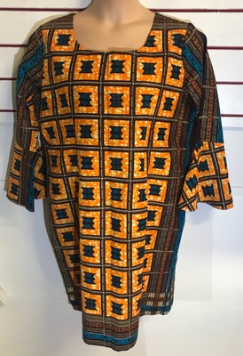 ankara shirt dress