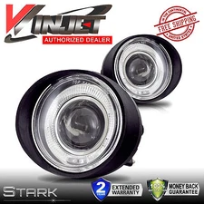 Fits 02-04 Altima FX Murano Fog Lights Clear Lens Halo Projector Front