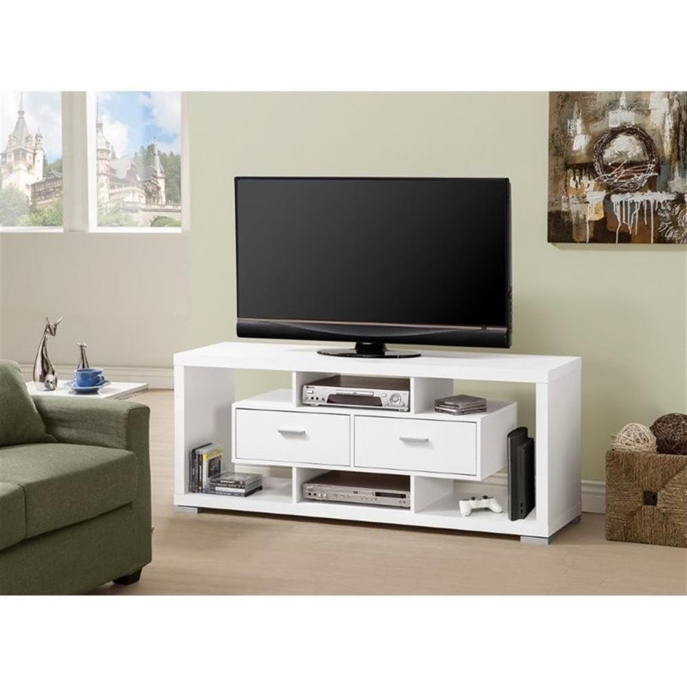 Coaster Darien 2-drawer Rectangular Wood TV Console for TVs up to 65" White