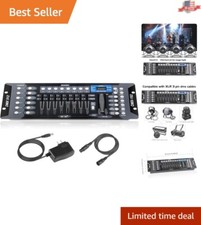 192 Channel DMX Lighting Controller 6.6 ft Cable - Ultimate DJ Console
