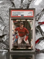 /50 PSA 10 Corbin Carroll 2023 Bowman’s Best Masterpieces Lava Refractor RC BM-3