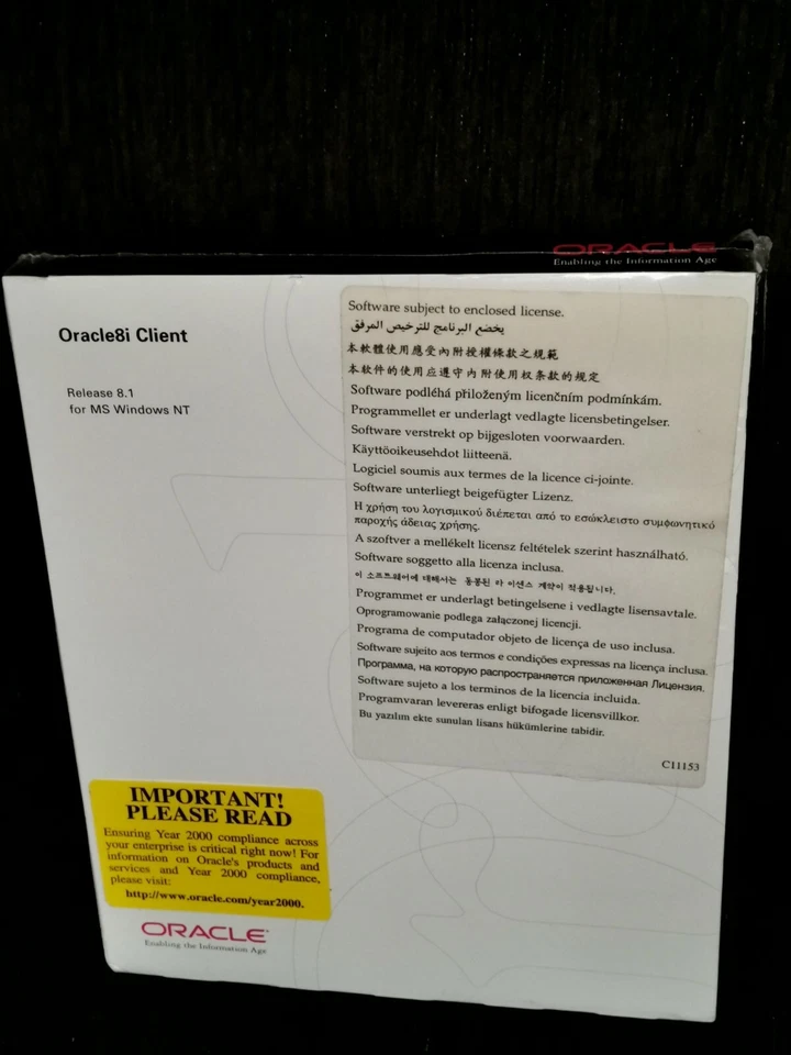 Oracle8i Client Release 8.1 for MS Windows NT+CD With Product Key. - Image 4 of 4