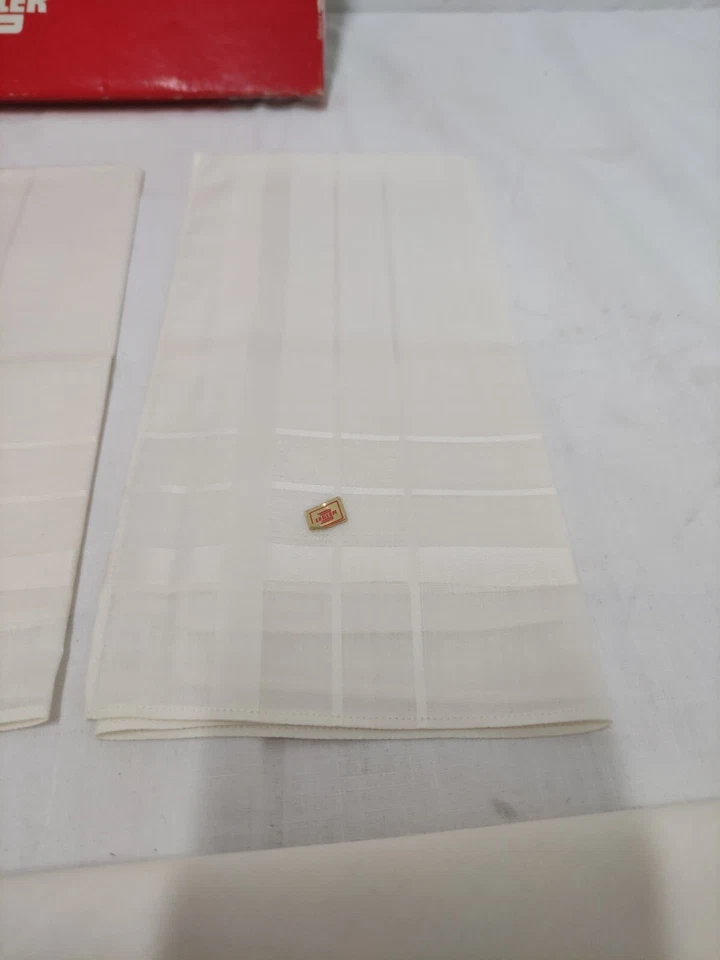 6 fazzoletti UOMO nuovi cotone 100% bianco Vintage  LEGLER Veliero Bianco  - Immagine 4 di 4