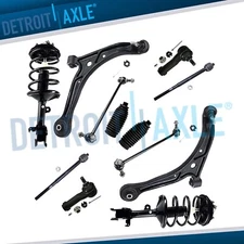 12pc Front Strut Lower Control Arm Tie Rod Sway Bar for 1999-2001 Honda Odyssey