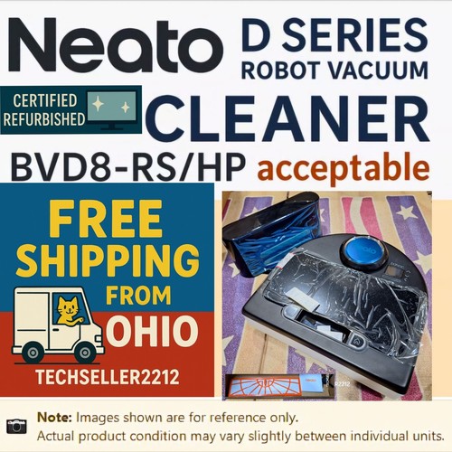 Robot Vacuum Cleaner Neato D Series | BVD8-RS/HP | Tested Working/ Refurbished - Picture 2 of 24