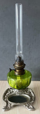 Lampe Pétrole Orfèvrerie DILECTA 601 Made FRANCE 41 cm Oil Lamp Öllampe ENCRIER