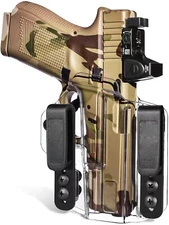 See-THROUGH!IWB/OWB Holster for G19 Glock 17 19 19x 22 23 31 32 45 Gen 1-5 Clear