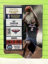 2010-11 Playoff Contenders Patches Gold Die-Cut /99 Joe Johnson #85 Atlanta