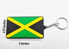 Jamaican PVC Rubber Keychain