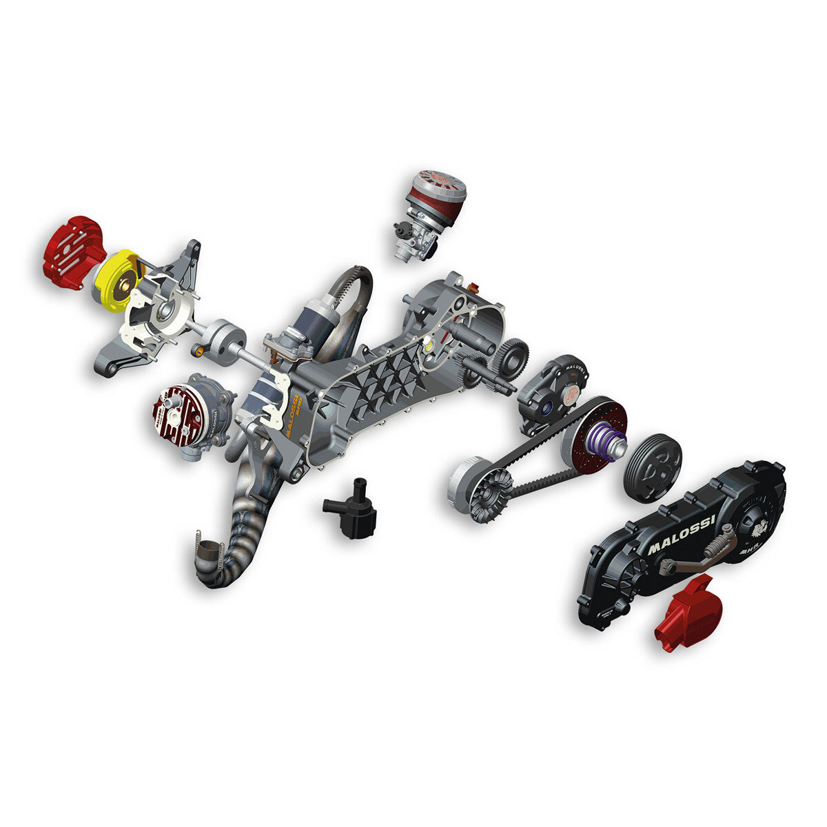 Malossi C-ONE 70cc Engine 10 Wheel Piaggio Zip SP 50 2T LC up to