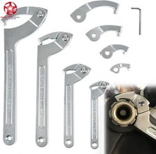 8-Piece Adjustable Pin Spanner Wrench Set Coilover Hook Wrenches, Nut Adjustment
