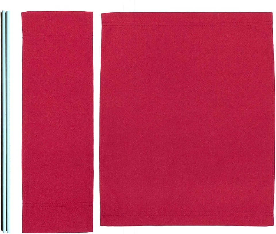 Capa de substituição de lona Director Chair - Vermelha - Conjunto de 3 - Material durável - Imagem 3 de 4
