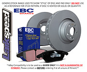 EBC Rear Brake Discs & Ultimax Pads for Ford Escort Mk6 1.8 (105 HP) (95 > 97)