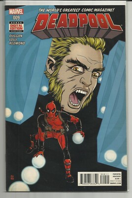2016 Deadpool #9 (Marvel) VERSUS SABRETOOTH Comic Book NM/UNREAD!!