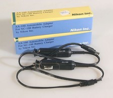 NIKON AA-100 AUTO ADAPTER FOR NC-100 BATTERY CHARGER , SET OF 2, NEW