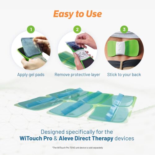 TENS-Gerät Ersatz Gel Pads, WiTouch Pro & Aleve Direct Therapy TENS-Pads... - Bild 3 von 6