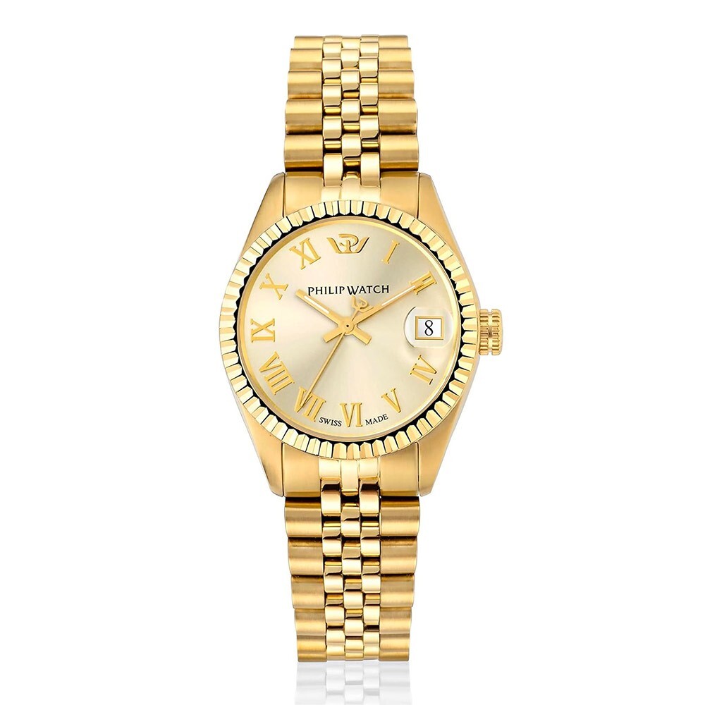 Orologio PHILIP WATCH donna Caribe datario acciaio dorato R8253597555